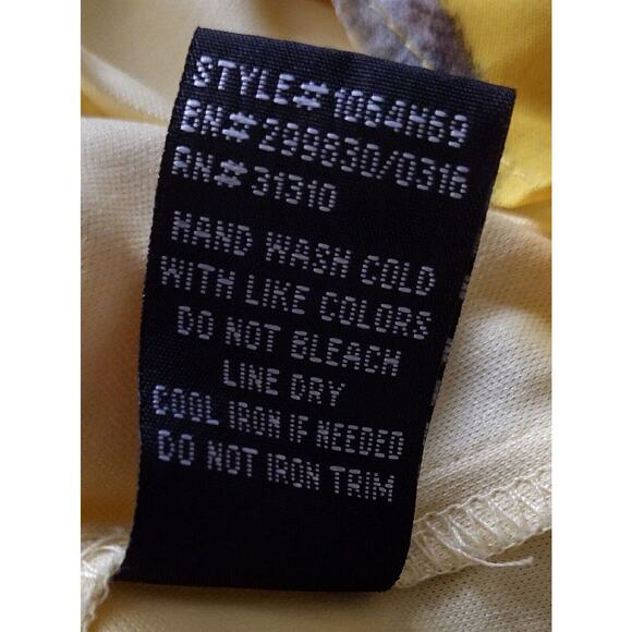 BCX Women's Size Medium Sleeveless Blouse Multilayered Chiffon Gold Hardware - Picture 4 of 8